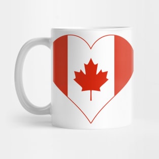 I love Canada heart flag Mug